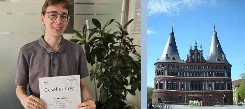 Wir gratulieren unserem Mitarbeiter Mika Scherlinzky herzlich zur bestandenen Gesellenpr&uuml;fung zum H&ouml;rakustiker!